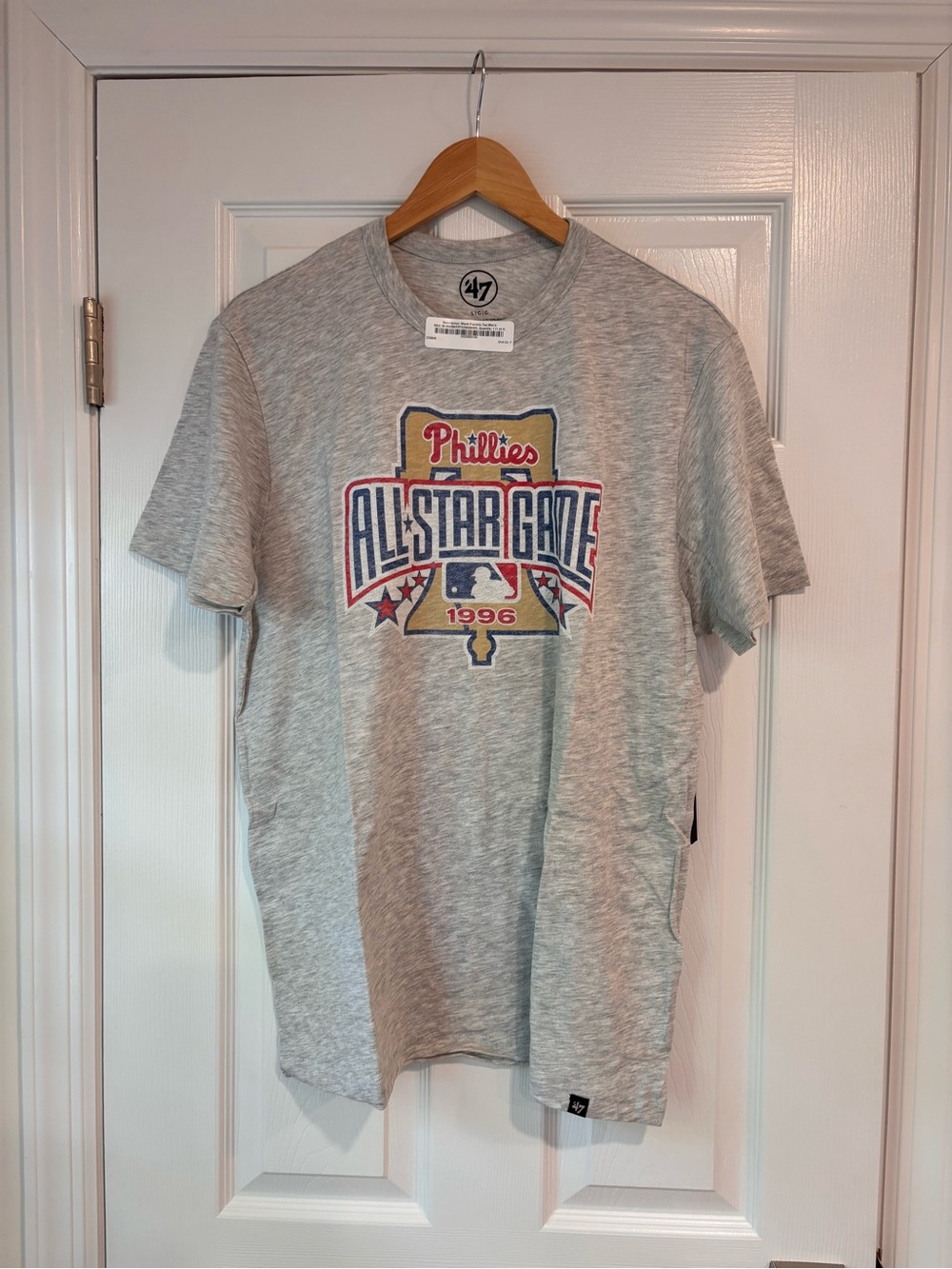 '47 Philadelphia Phillies 1996 All-Star Game replica gray tshirt size L NWT